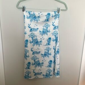 Strapless mini dress